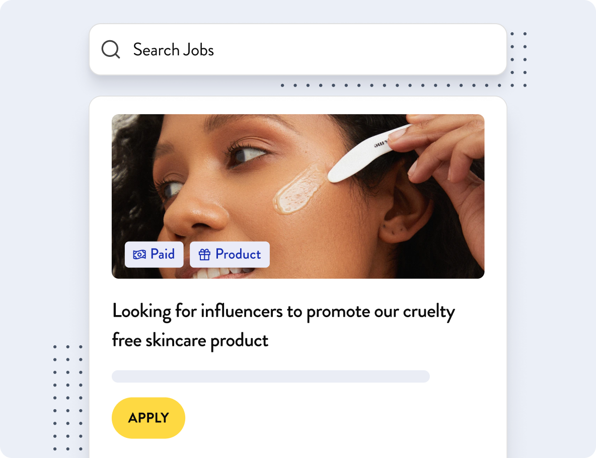 Person applying skincare product